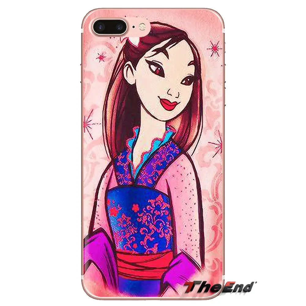 Китайский Японский стиль аниме Мулан для iPhone XS Max XR X 4 4s 5 5S 5C SE 6 6S 7 8 Plus samsung Galaxy J1 J3 J5