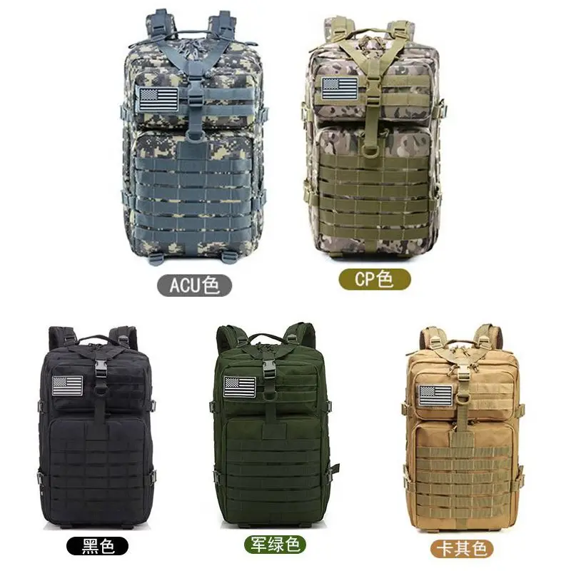 

45L Large Capacity Hunting Backpack Tactical 3P Assault Molle Backpacks For Outdoor Trekking Camping Hiking Travel Backbags