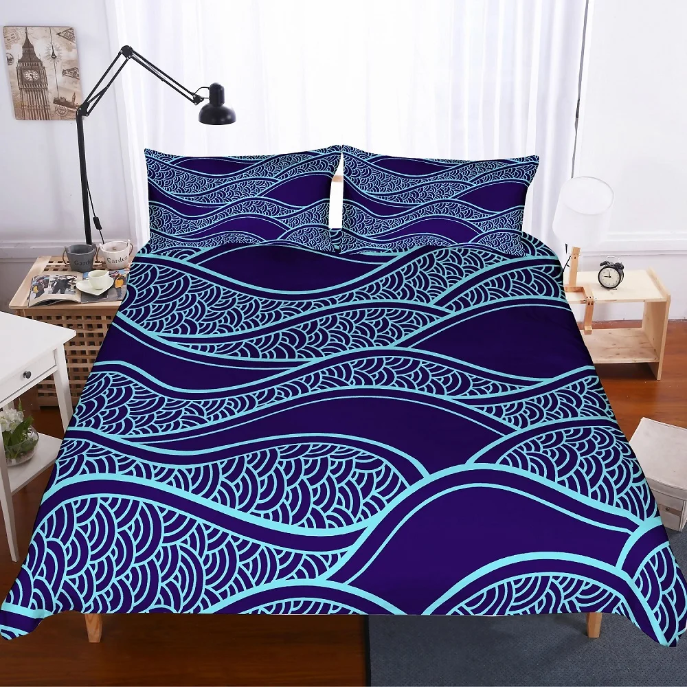 Комплект постельного белья из микрофибры с пододеяльником и наволочкой 2/3