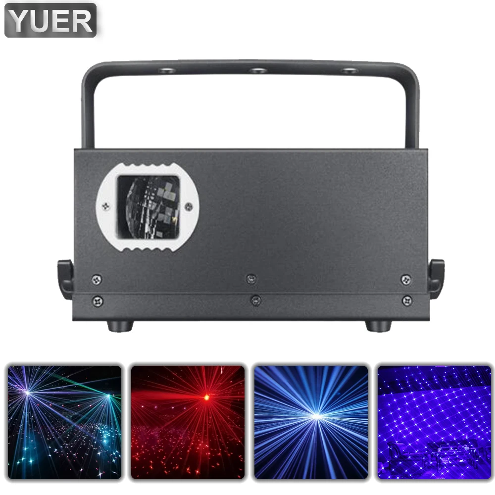 

2021 Waterproof Starry Sky Pattern RGB Laser Light DMX512 Stage Effect Projector For DJ Disco Dance Floor Party Bar Nightclub