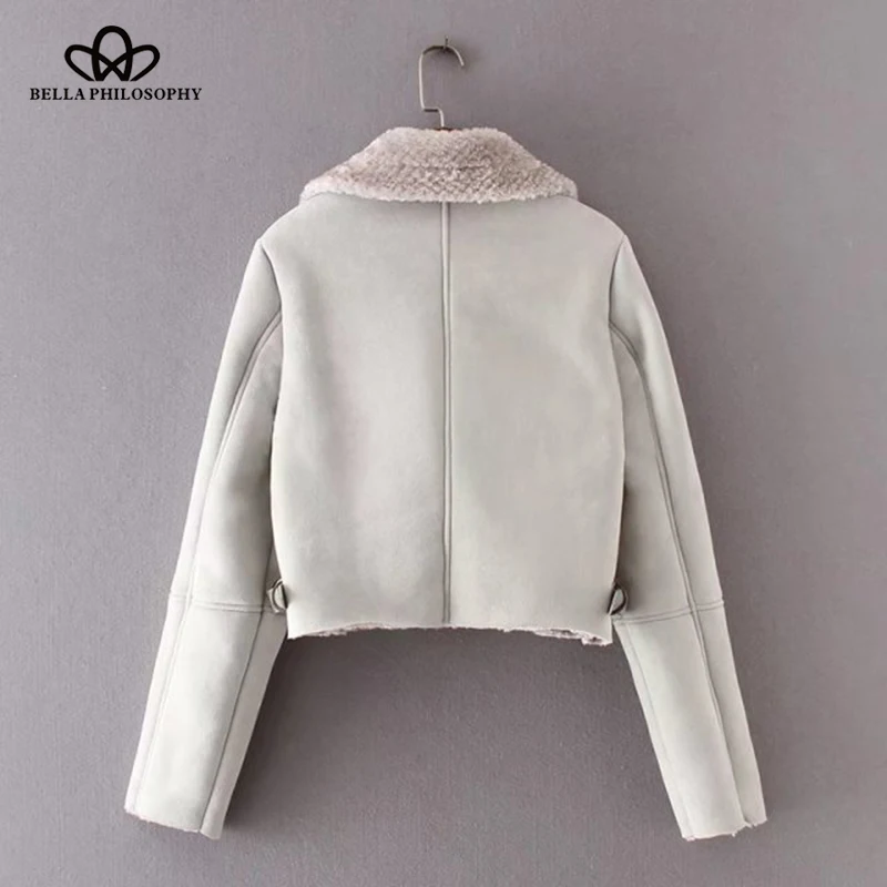 HStar 2018 осенне-зимняя теплая куртка женская из искусственного меха утепленная на