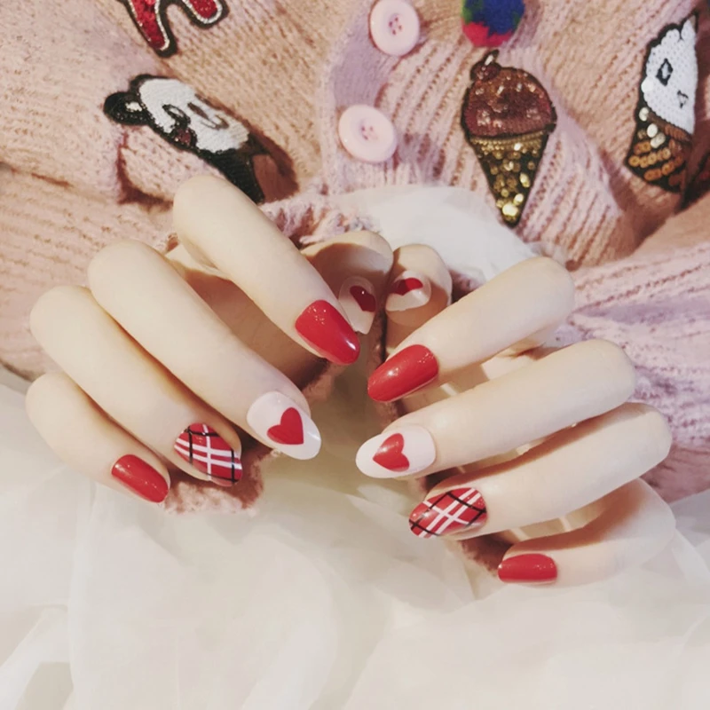 Модные накладные ногти советы для женщин дамы DIY украшения ногтей Блестящий