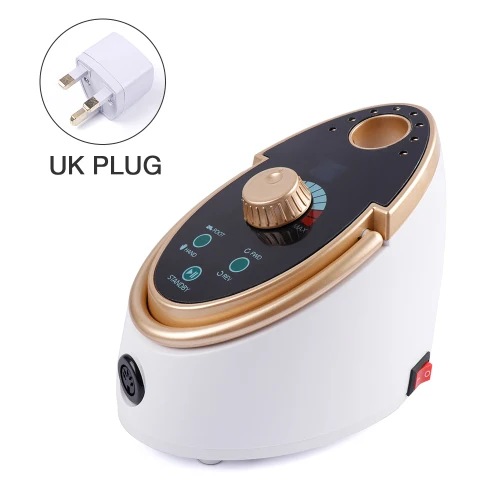 Gold UK Plug ForeverLily электрическая дрель для ногтей 35000 об/мин 65 Вт маникюр педикюр машина для Гель-лак для нейл-арта с керамической головкой для ногтей - Цвет: Gold UK Plug