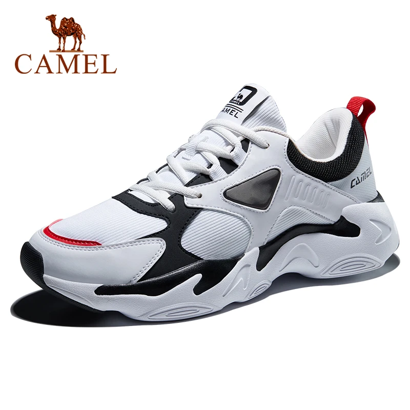 

CAMEL 2021 New Autumn Chunky Platform Sport Sneaker Woman Fashion Thick Bottom Casual Shoes Black White Comfortable Lady Sneaker