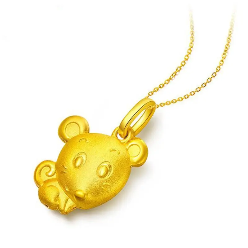 

Copper Gold Color Small Mouse Shape Pendant Necklace Bracelet Jewelry Accessory