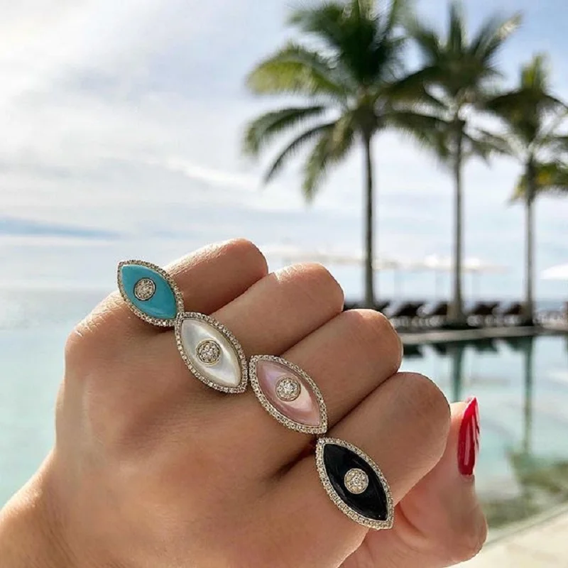 Находка для изготовления подвесок украшений Турецкий Дурной глаз кольца золото