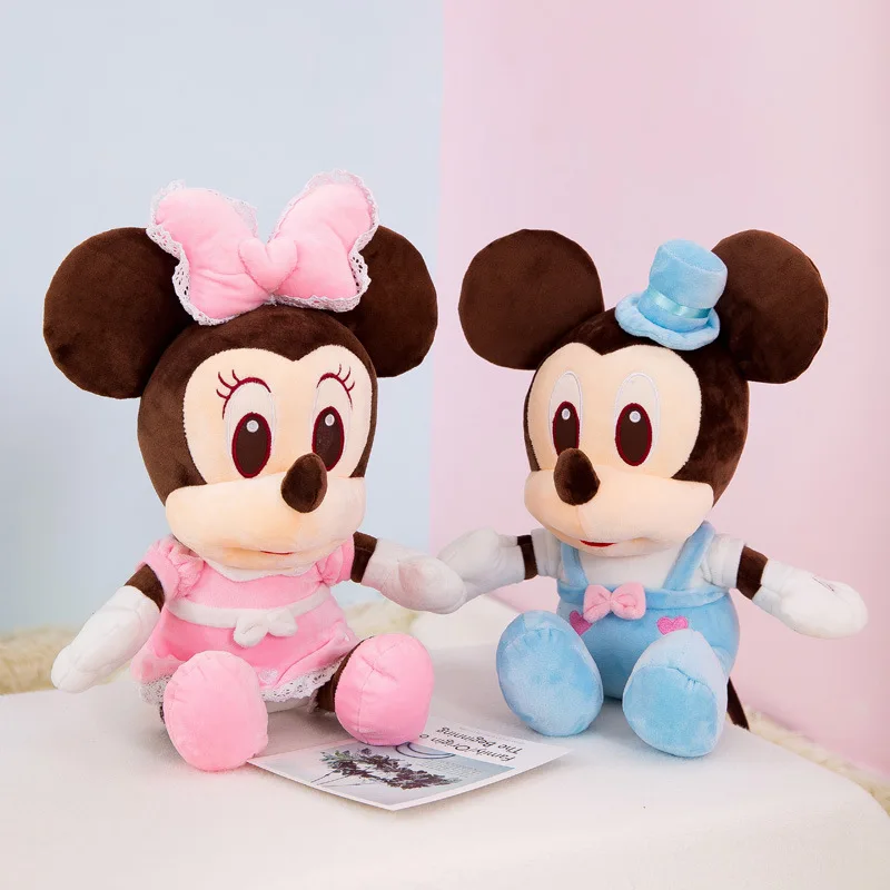 Новинка мягкая плюшевая игрушка Микки Маус 35 60 см Минни для влюбленных подарок на