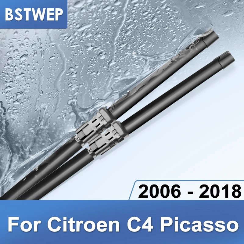 

BSTWEP Wiper Blades for Citroen C4 Picasso 32"&30" Fit Side Pin / Bayonet Arms / Push Button Arms Model Year from 2006 to 2018