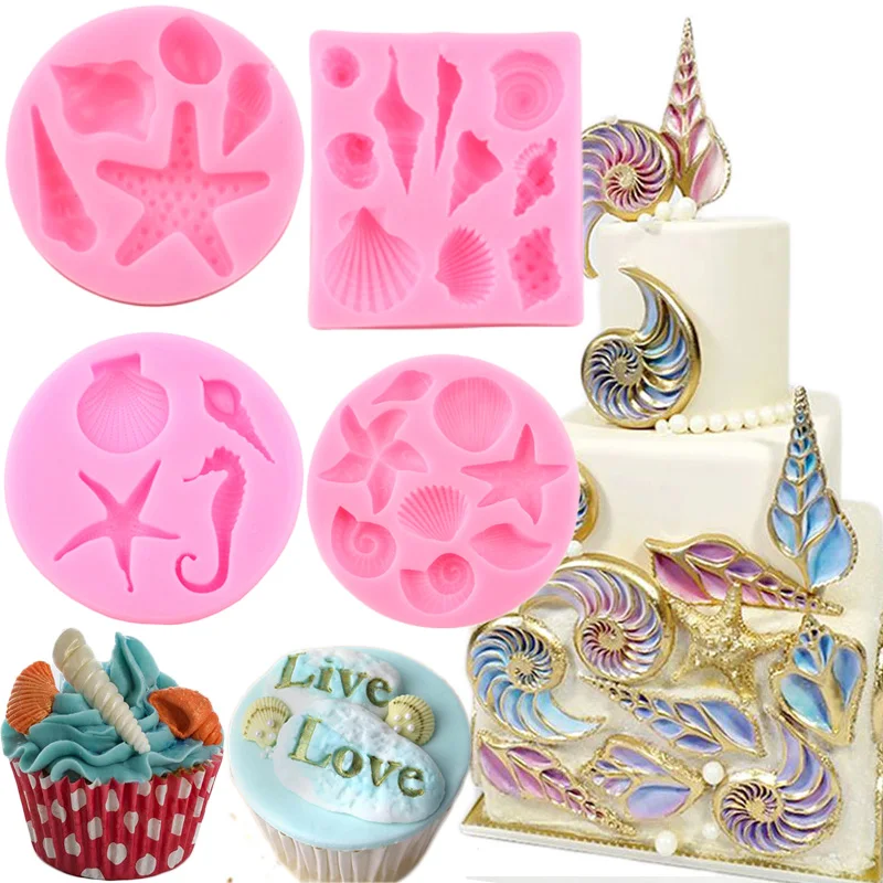 Форма раковины помадки силиконовая форма для кухни выпечки шоколадные