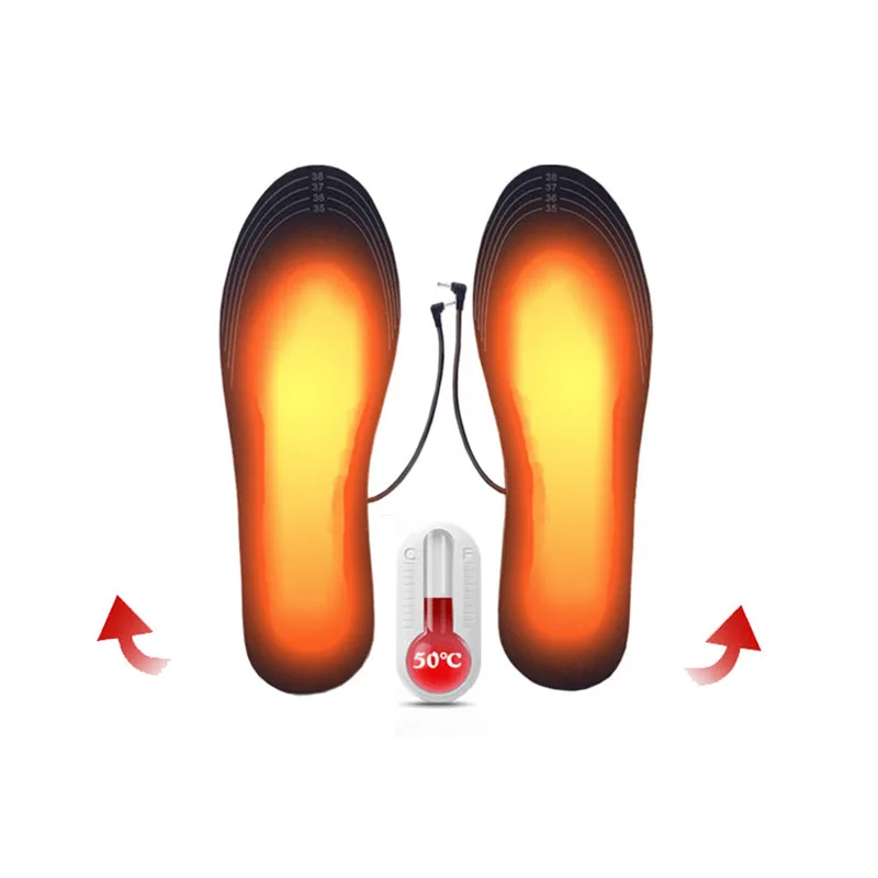 

Electric Heated Shoe Insoles Carbon-Fiber Winter Warmer Heating USB Feet Pads