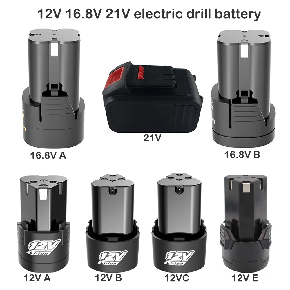 12V 16 8 V 21 vуниверсальная перезаряжаемая литиевая батарея для электроинструментов