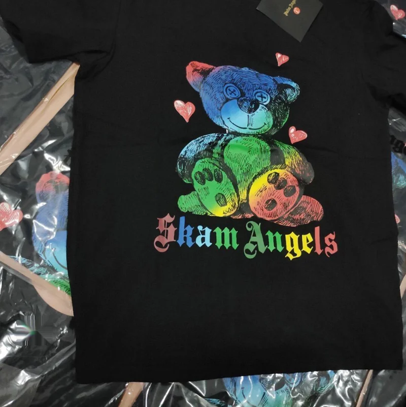 

Cartoon Bear Printed Tshirt Women Short Sleeve T-shirts Female Fashion Y2k Girls Harajuku Ulzzang Summer Tee Shirts Woman Top