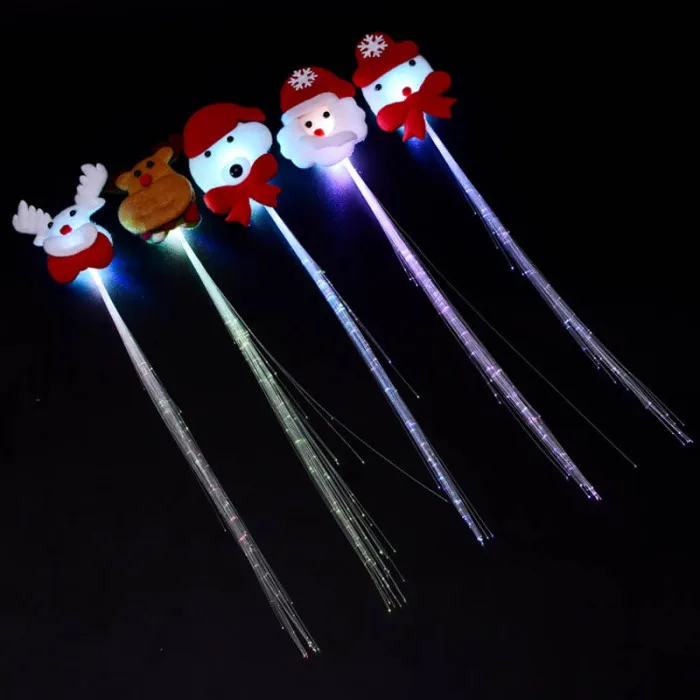 Economical Christmas Headband Light Up Hat Glasses Pen Brooch Accessories Decoration For Party Holiday ds99
