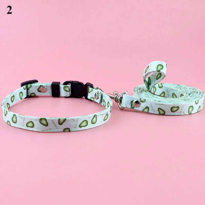 

Small Fresh Dog Collars Universal Pet Leash Printed Collars Adjustable Pet Collar Cute Sweet Ins Pet Supplies Free Shipping