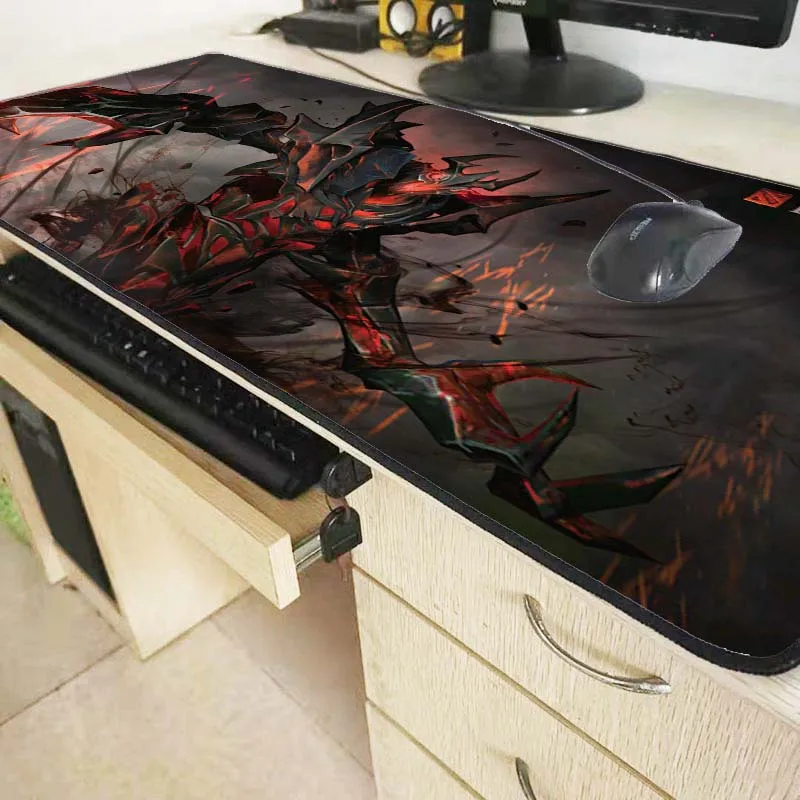 

XGZ Large Gaming Speed Mouse Pad Gamer Locking Edge Keyboard Mat Waterproof Desk pad Table for CSGO LOL Dota Game