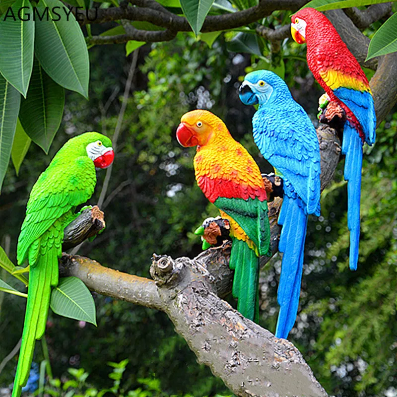 Имитация каучукового попугая домашний декор Ручная работа креативная модель