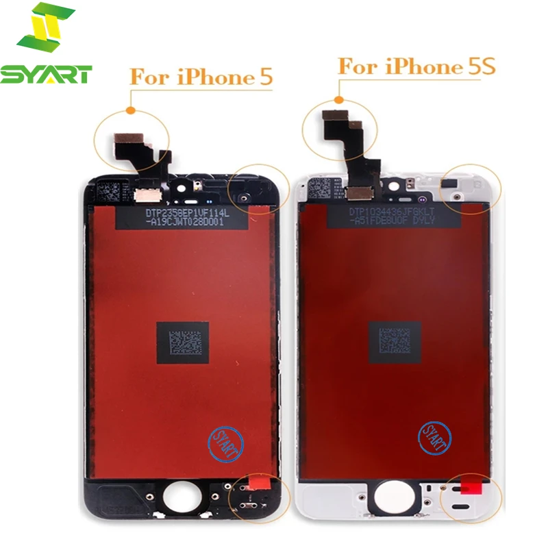 10 шт./лот для iPhone 5 5s ЖК-дисплей сенсорный дигитайзер сборка Замена ЖК-экран |
