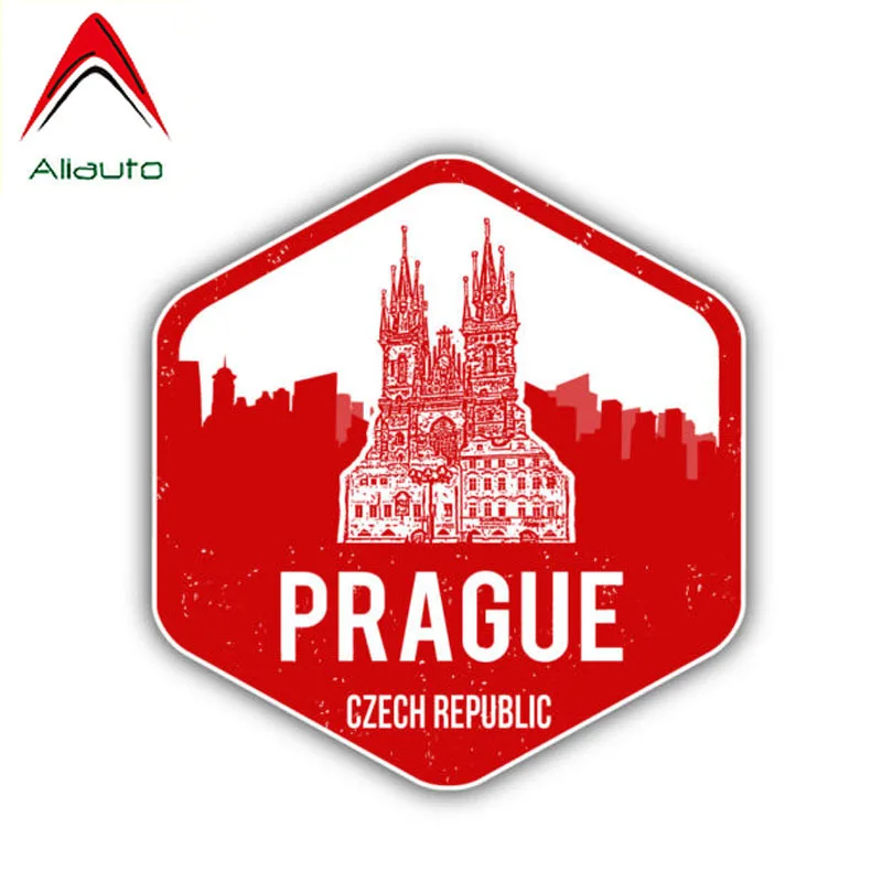 Креативные автомобильные стикеры Aliauto ПВХ наклейка для Праги Чехией Honda Accord Peugeot