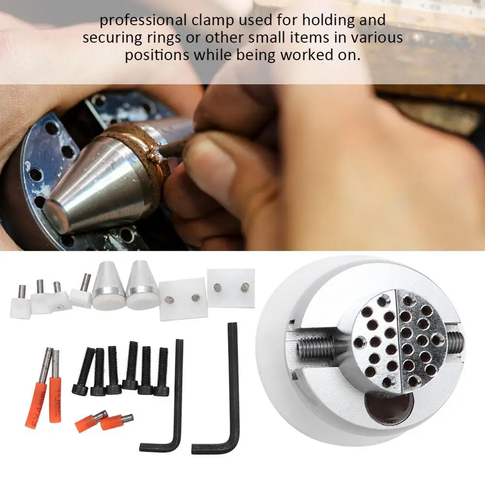 Регулируемый держатель с инкрустацией камнями зажим в комплекте для гравировки