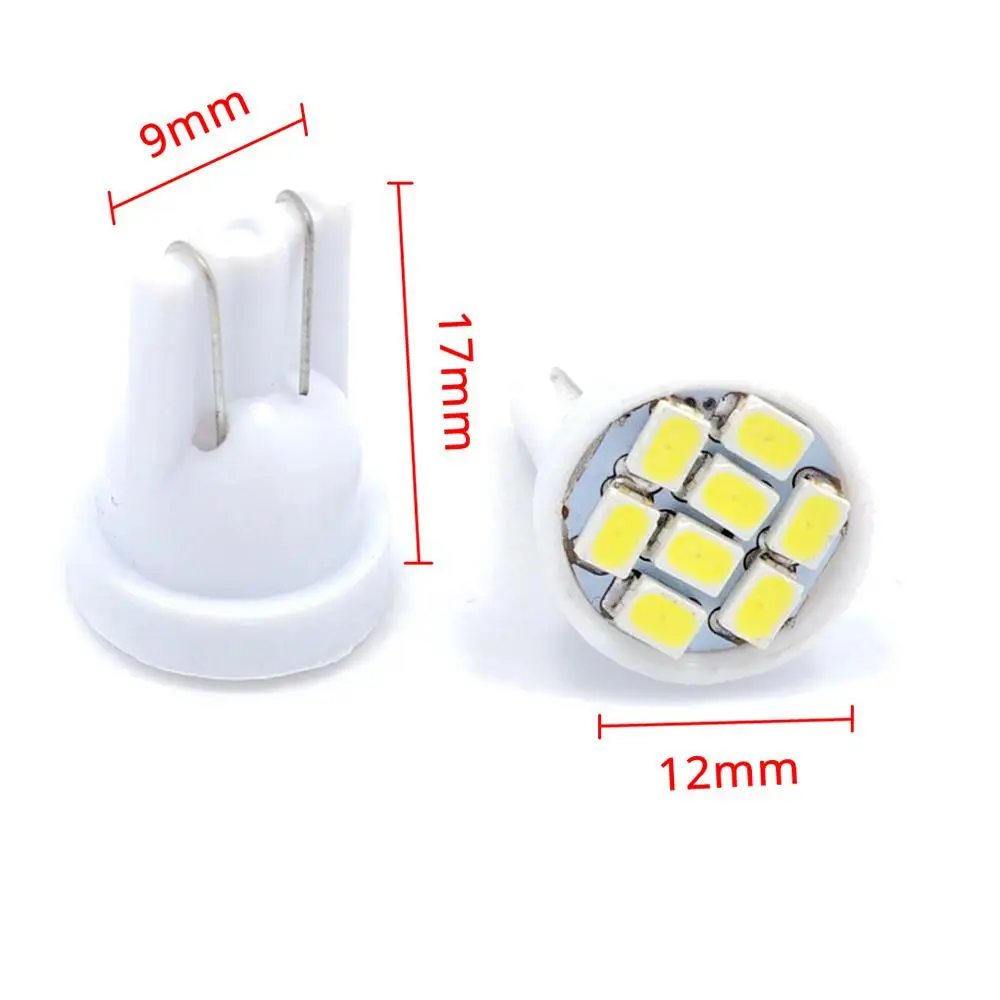 10 шт. Led 8 Smd 1206 светодиодов 8SMD Авто интерьерный светильник дорожные фонари s