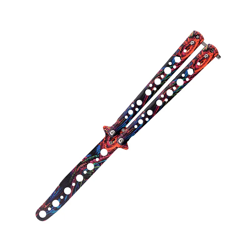 Тренировочный нож-бабочка для начинающих универсальный стальной игровой