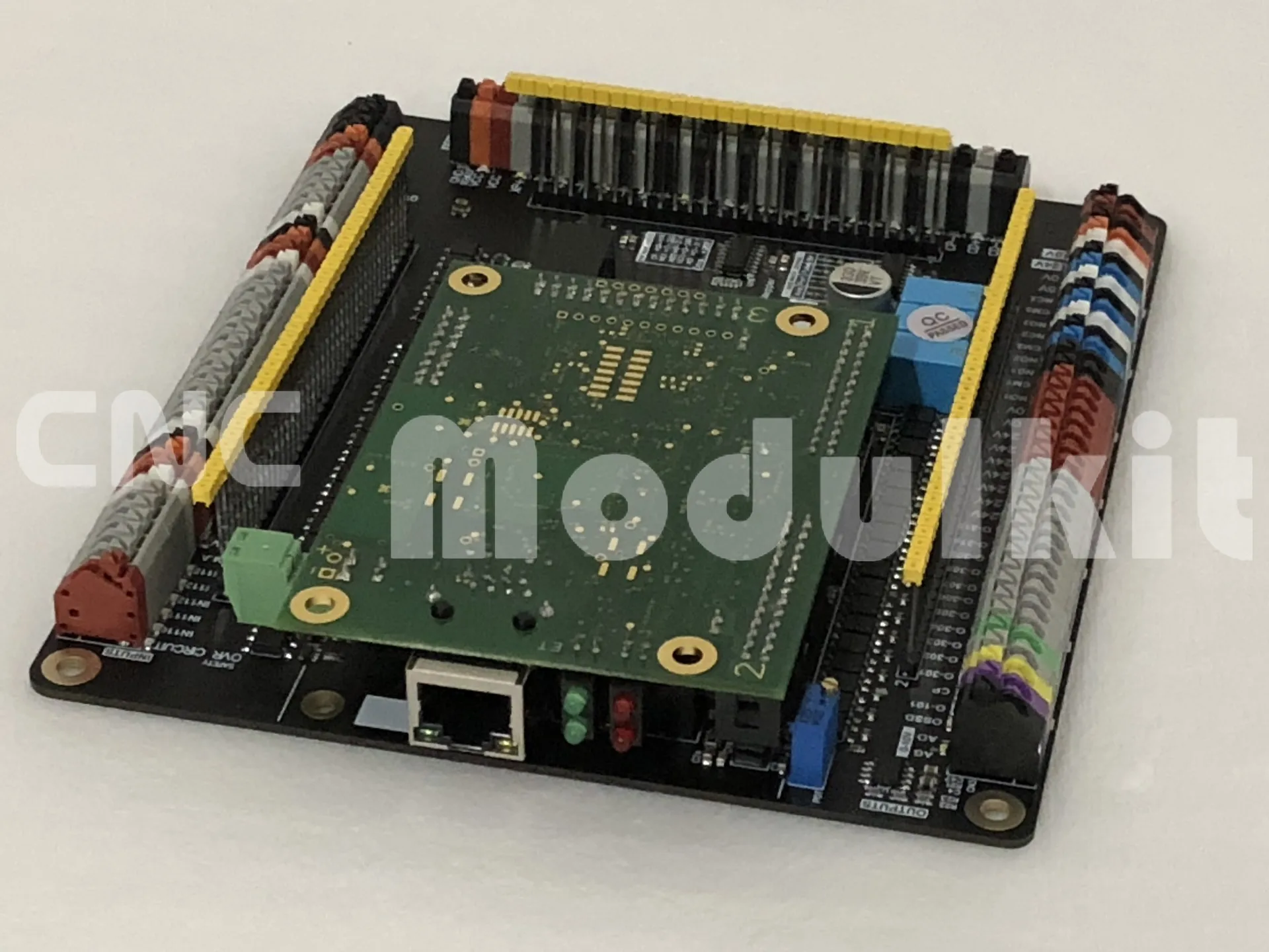 6 Axis Ethernet Smooth Stepper Interface Adapter CNC Motion Control Mach 3/4 ESS & Intelligent Full Terminal Board