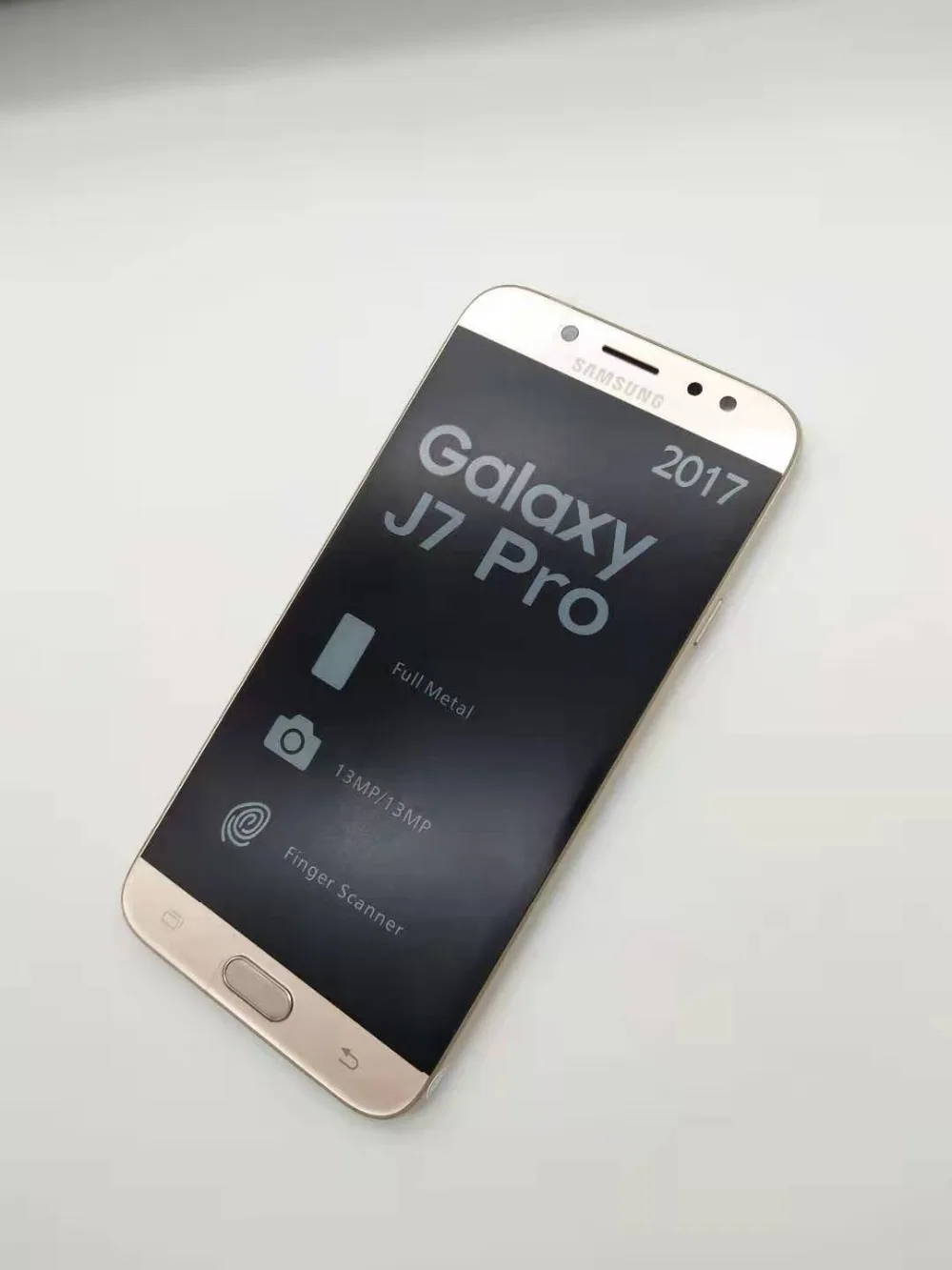 samsung Galaxy J7 Pro, разблокированный, GSM, 4G, LTE, Android, мобильный телефон, четыре ядра, две sim-карты, 5,5 дюймов, 13 МП, 3 Гб+ 16 ГБ, отремонтированный