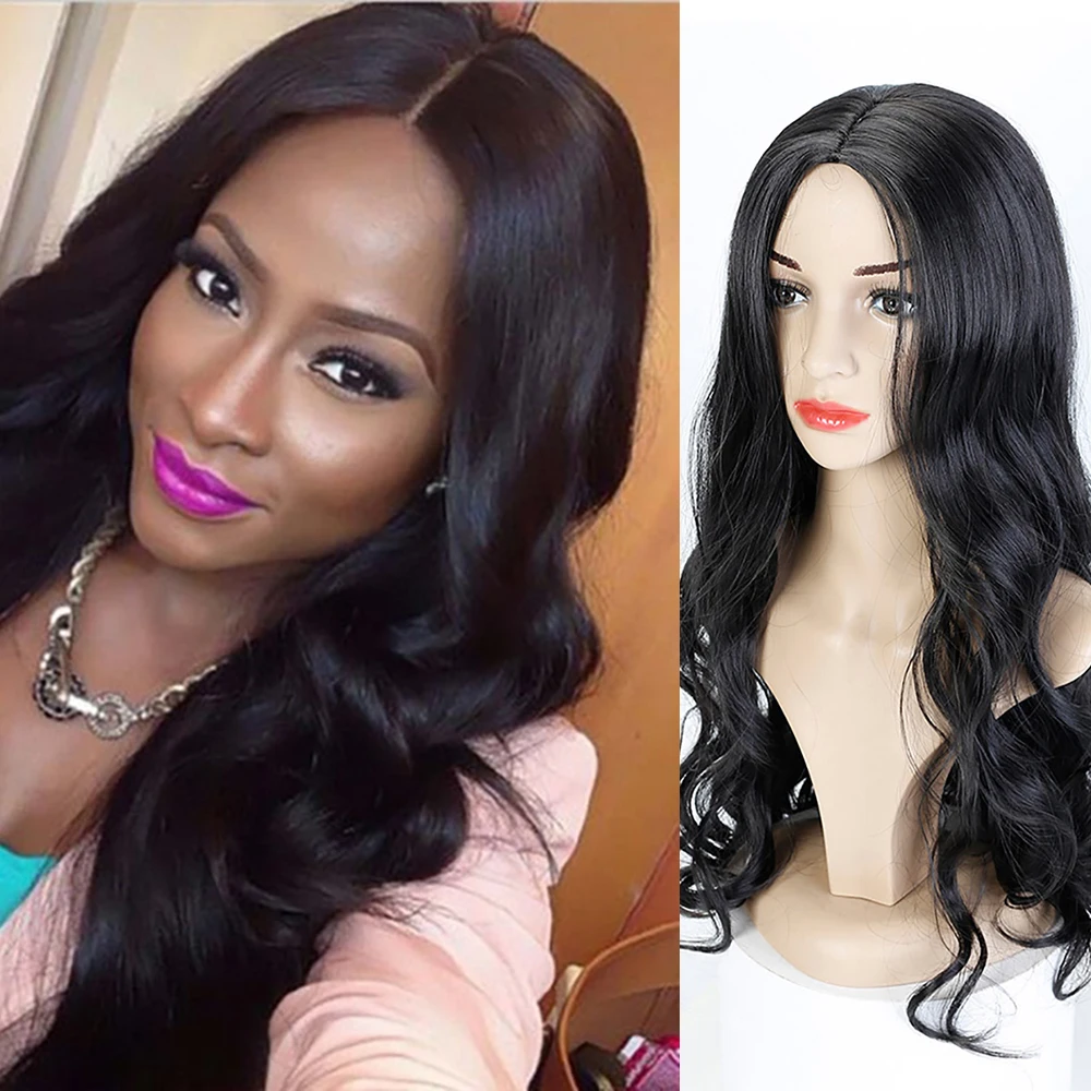 XAUGNUANG блонд черный коричневый цвет длинные вьющиеся волосы парики для женщин