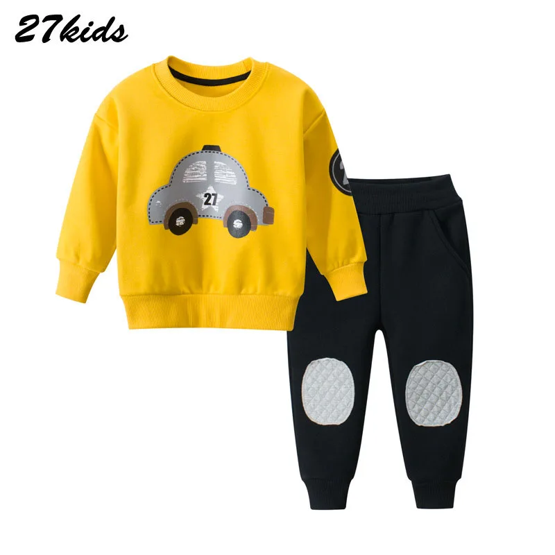 Детская одежда с мультяшным автомобилем зимняя для маленьких мальчиков детская