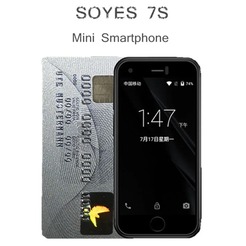 SOYES 7S Супер Мини смартфон Android Мобильные телефоны четырехъядерный 1 Гб+ 8 Гб 5,0 МП Две sim-карты PK XS Melorse K15 S9 Plus