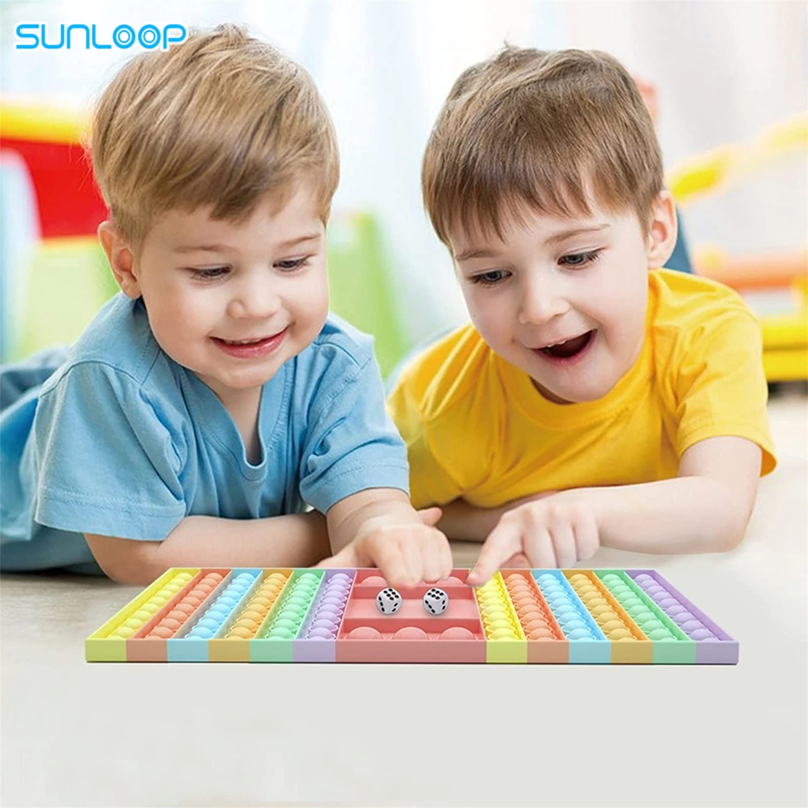 Top Big Size Push Board Game XL Giant with dices Colorful Fidget Toys Simple Dimple for children antistress Toy Fun Gift Family | Игрушки и