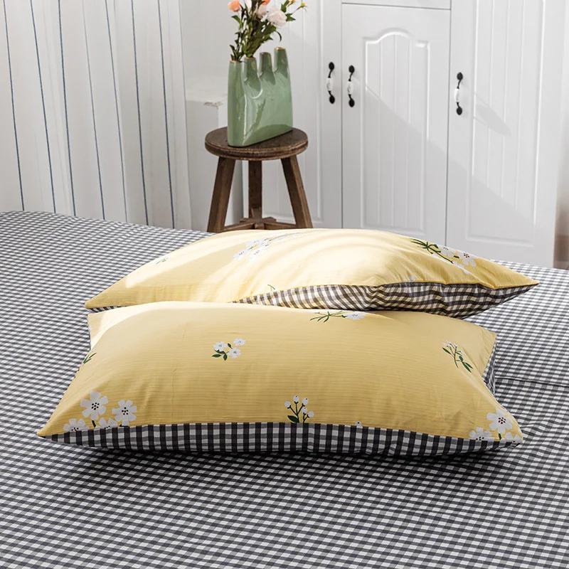 

Floral Series Printed Cotton Pillowcases Pillows Cover High Quality 2pcs 48x74cm Pure Cotton Pillowcases Pillows Cover for Home