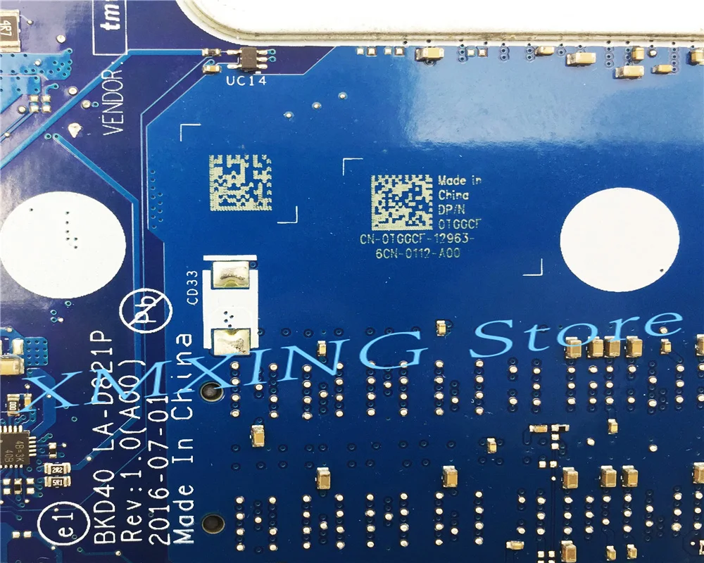 Материнская плата для ноутбука FULCOL DELL INSPIRON 7460 7560 Φ GeForce 940M I5-7200U 0TGGCF протестирована