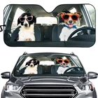 Солнцезащитные очки для автомобиля, аксессуары для автомобиля, 3D принт собаки, солнцезащитный козырек для лобового стекла, прочные женские автомобильные аксессуары, солнцезащитный козырек 2021