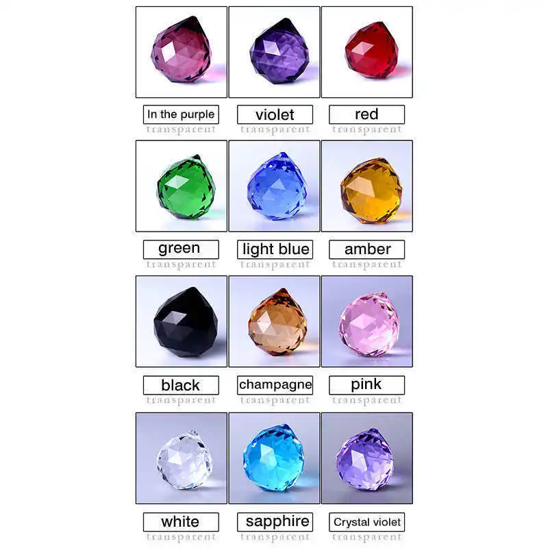 PandaHall 30 мм прозрачные многогранные шарики стеклянные хрустальные занавески для