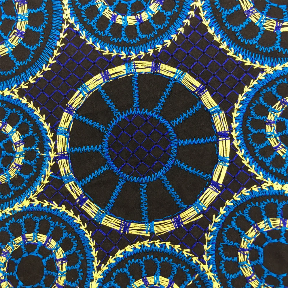 Высокое качество этнический стиль кружевной воротник вышивка ткань отделка