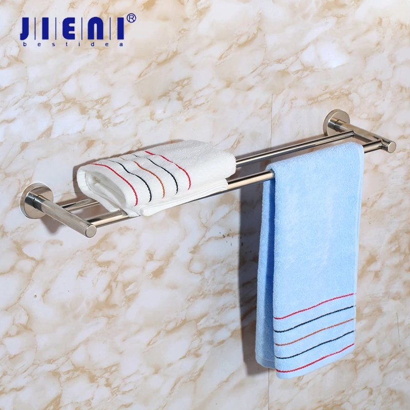 JIENI хромированная полированная настенная полка из нержавеющей стали для ванной