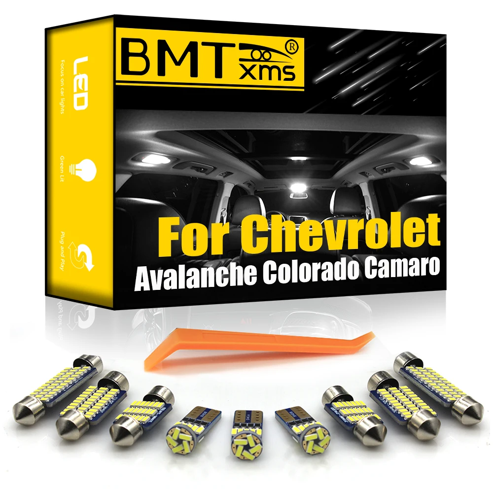 

BMTxms Canbus For Avalanche Colorado Silverado Camaro Corvette Uplander Venture Vehicle LED Interior Map Dome Trunk Light Kit