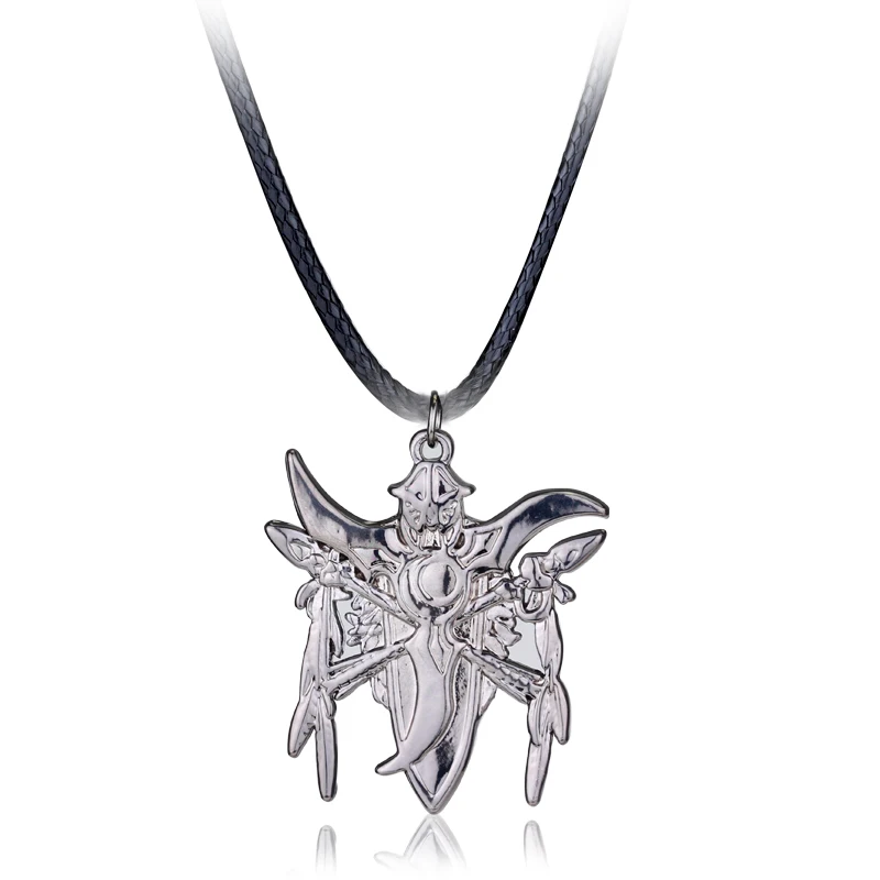Silver WoW World Of Warcraft Hearthstone стекло круглый подвесной Амулет ожерелье ювелирные украшения бронзовая цепочка для мужчин подарок - Окраска металла: Silver