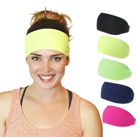 outdoor fitness running yoga headband sports sweat absorbing scarf elastic women men turban girls headwrap