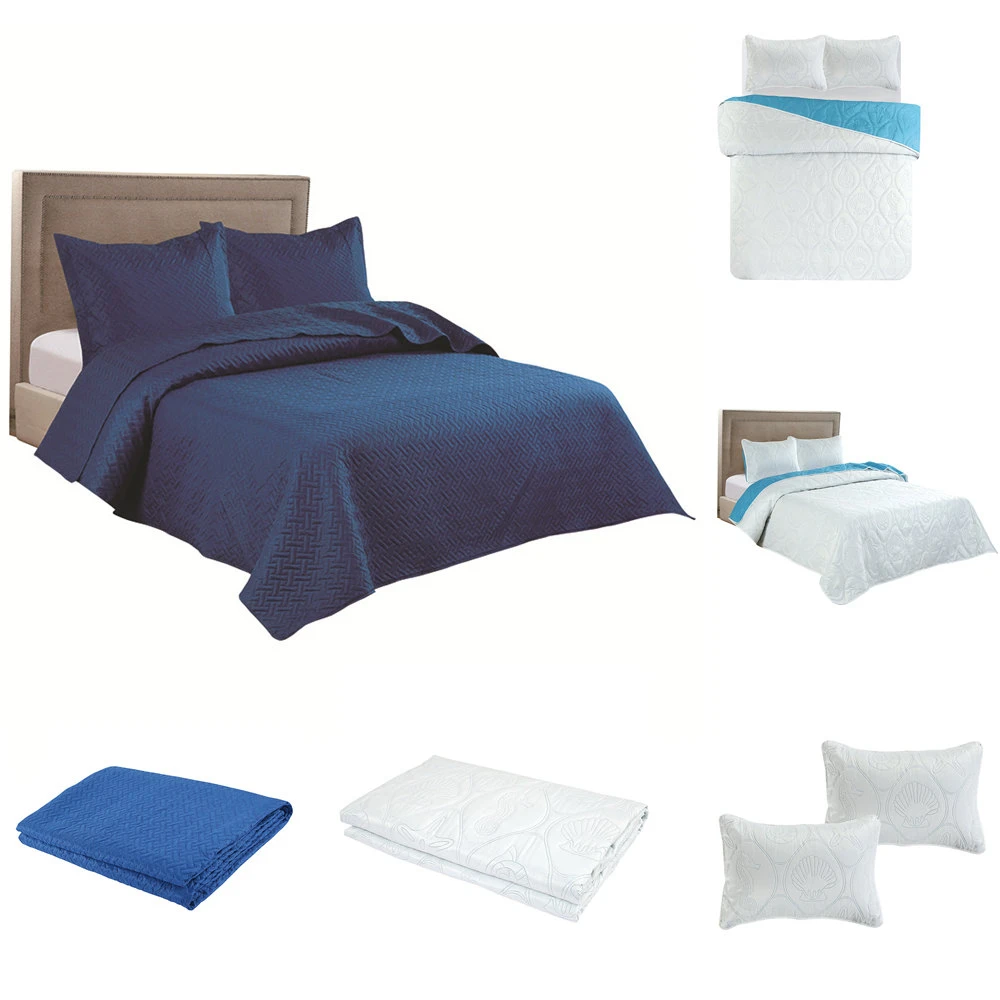 

Comfort Embossing King Size Bedding Set Floral Printed Sets Bed cotton cool Quilt Covers Single Queen BedClothes(No Bed Sheet)