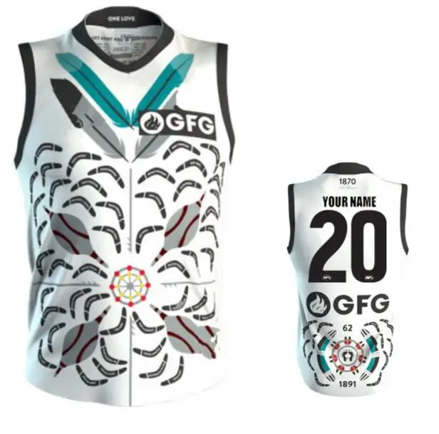 2020 AFL PORT ADELAIDE POWER Гернси коренной Джерси|Майки для регби| |