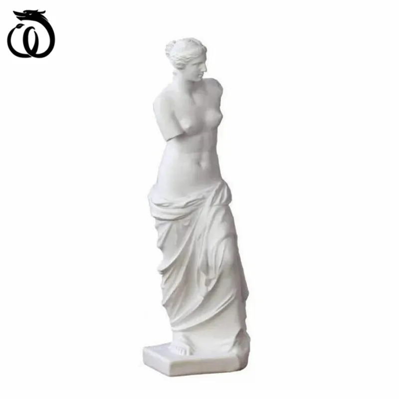 

Длинная Европейская статуя WU CHEN для украшения дома, статуя из смолы, современная абстрактная мини-богиня, скульптура со сломанной рукой, худ...