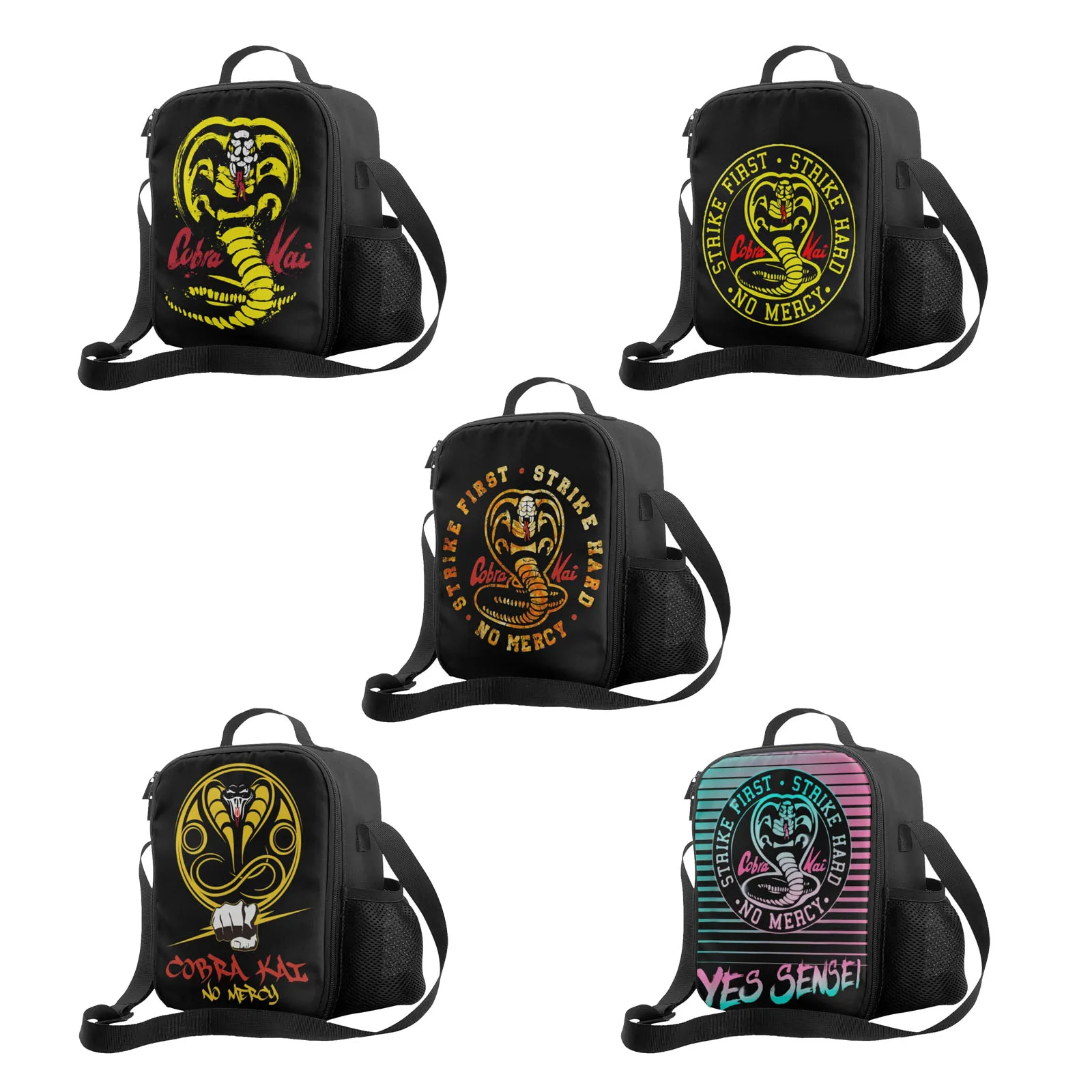 

Сумка для ланча Cobra Kai, сумка-тоут, Ланч-бокс, Термоизолированный Ланч-бокс с регулируемым плечевым ремнем