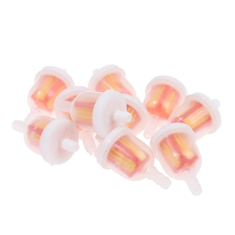 

10pcs Motorcycle Plastic Inline Gas Fuel Filter for 50cc 90cc 110cc 150cc 250cc ATV Dirt bikes Go Kart Scootear