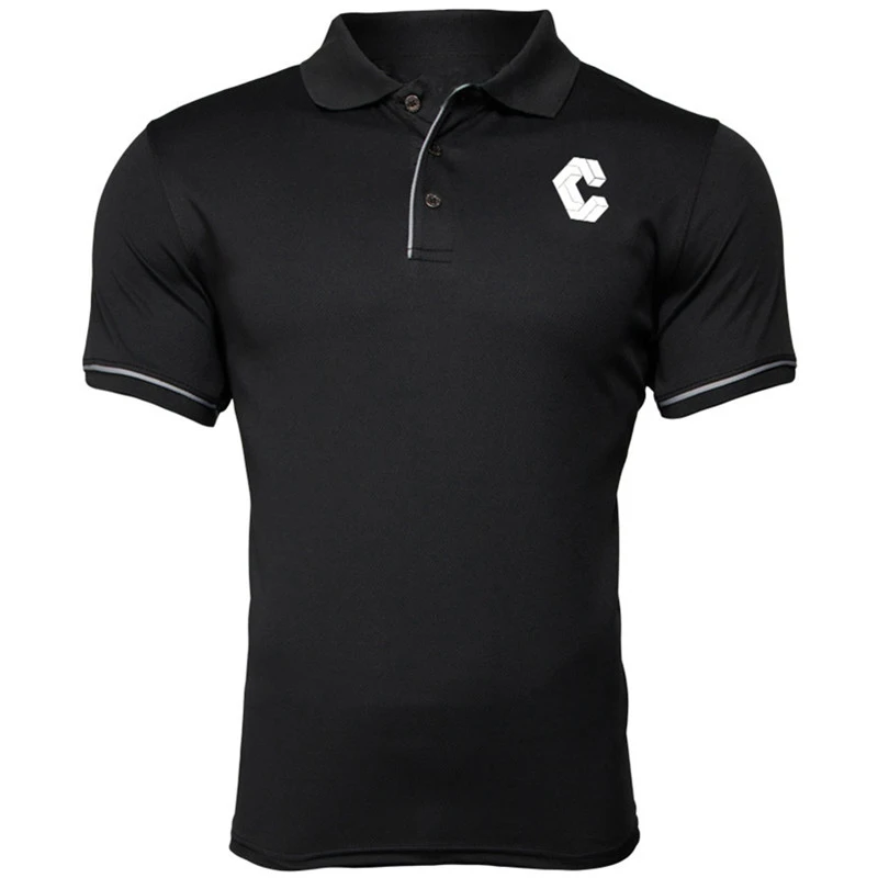 Рубашка поло мужская с коротким рукавом из чистого хлопка|Поло| |