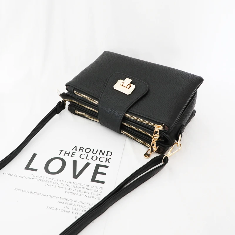 Женская сумка мессенджер из ПУ кожи с множеством карманов|Сумки ручками| |