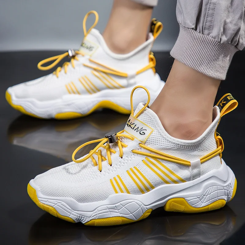 Кроссовки Kanye мужские на платформе светильник тажные легкие дышащие кеды