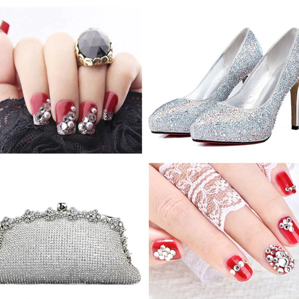 

Glass Rhinestones Crystal Nails Strass Siam Non Hotfix ss3-ss34 And Mixed Nail Art Decorations Nail Supplies Decora Tools