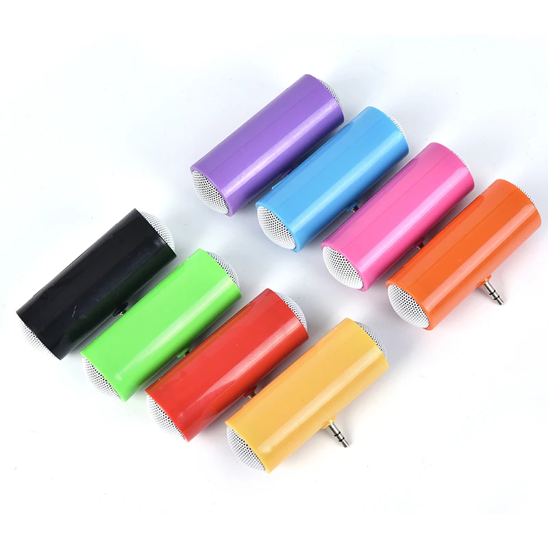1PC 3.5mm Direct Insert Stereo Mini Speaker Microphone Portable MP3 Player color random | Электроника